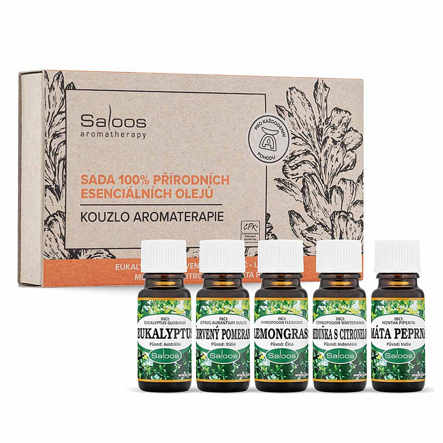 Saloos sada esenciálních olejů Kouzlo aromaterapie