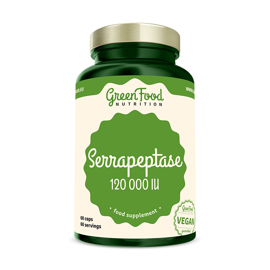 GreenFood Nutrition Serrapeptase 120 000 IU 60 kapslí