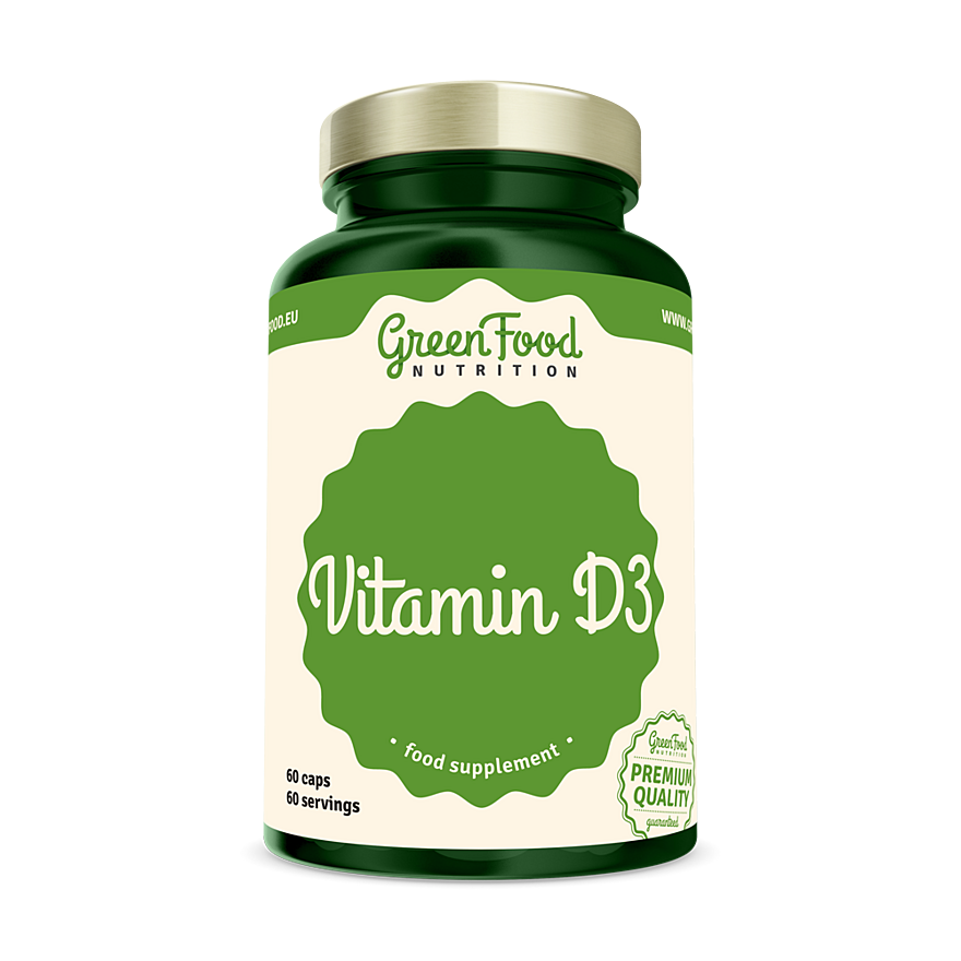 GreenFood Nutrition Vitamin D3 60 kapslí