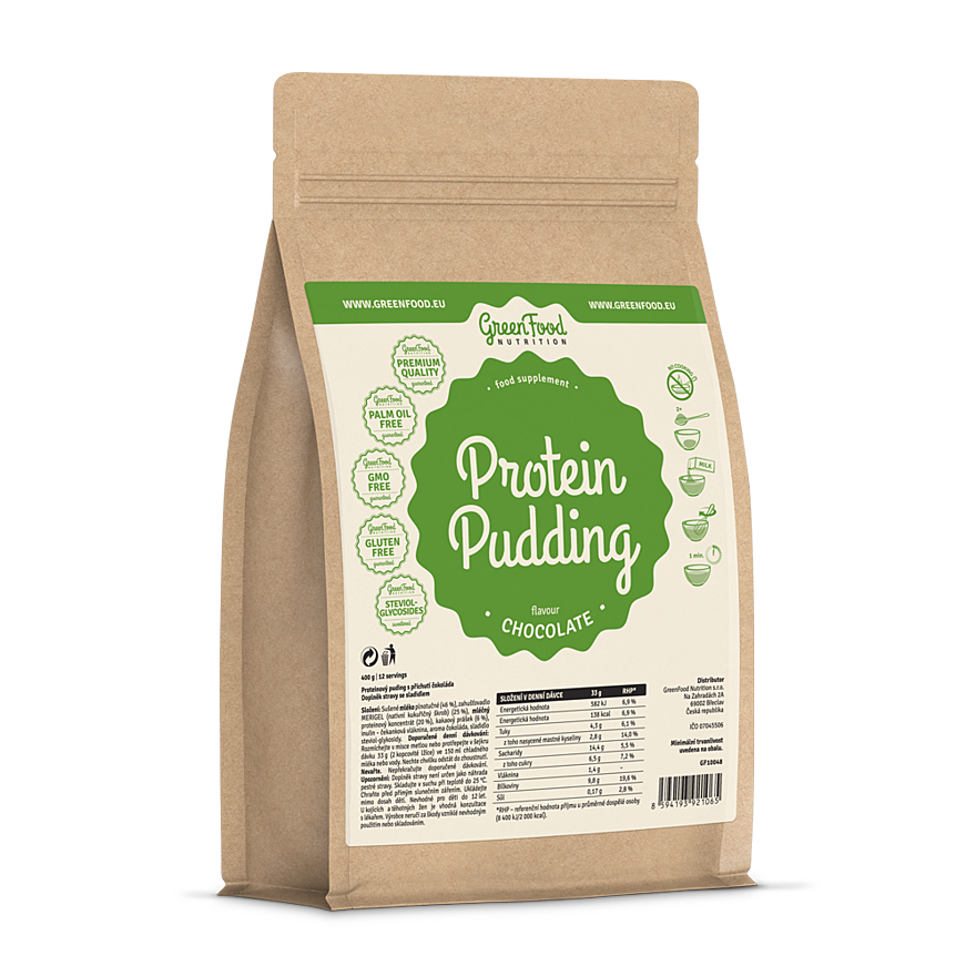 GreenFood Nutrition Proteinový puding 400 g